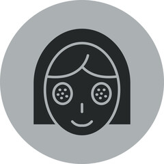 Canvas Print - Facial Treatment Icon Design