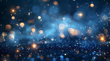 Wall Mural - a mesmerizing abstract background featuring shimmering bokeh lights and sparkling particles in shade