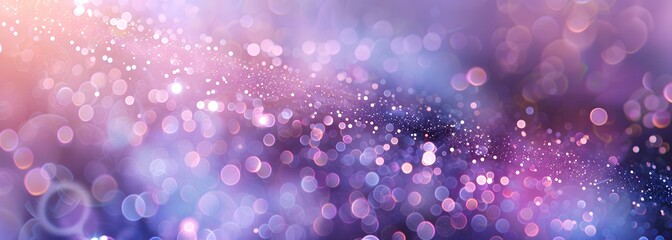 Wall Mural - a dreamy abstract background featuring soft bokeh lights in shades of purple and pink, creating a ma