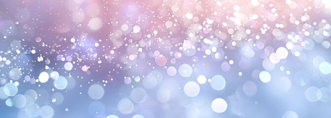 Wall Mural - a soft, dreamy background featuring blurred bokeh lights in pastel hues of pink and blue, perfect fo