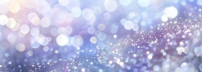 Wall Mural - a dreamy, abstract background featuring a soft bokeh effect with shimmering lights in pastel tones.