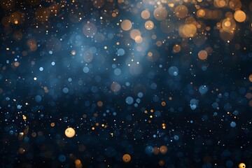 Wall Mural - a mesmerizing abstract background featuring shimmering bokeh lights in various shades against a deep