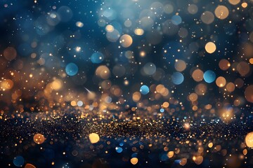 Wall Mural - a stunning array of shimmering bokeh lights creates a magical atmosphere, perfect for festive and ce