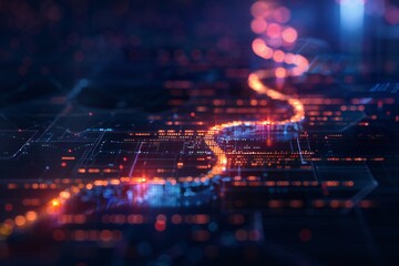 a digital transformation roadmap with key milestones and objectives, highlighting the process of int