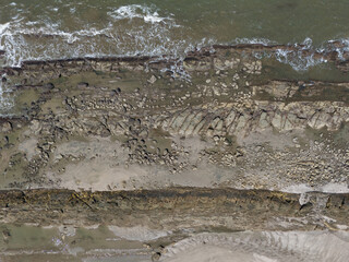 Canvas Print - Abstract rocks stone shore