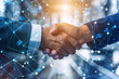 © La Neve - Business Handshake in Digital Network