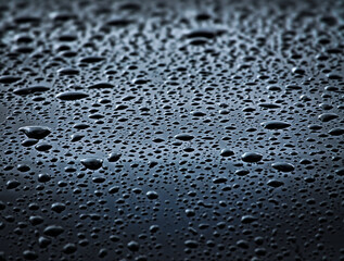 water drops on glass surface