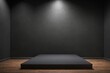© Ilyas - podium for product showcase Beautiful elegant frame for copy space Minimal abstract cosmetic background presentation luxury interior empty room with wall and spotlights