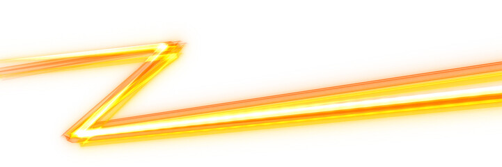 Wall Mural - abstract orange light lines of movement and speed