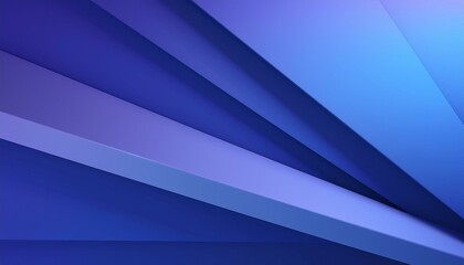 Canvas Print - 3d render, abstract blue layered background, fashion wallpaper