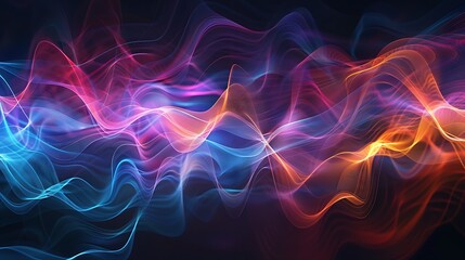 Aufkleber - Abstract Colorful Waves