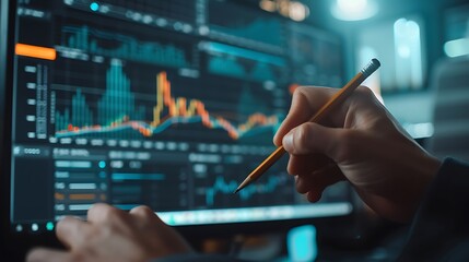 Poster - Analyst Studying Stock Market Data