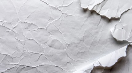 Poster - Texture background of white and gray blank paper