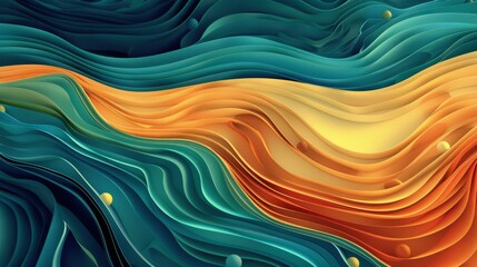 Wall Mural - abstract waves background in soft blue tones, fluid and dynamic wave pattern, ideal for science and 