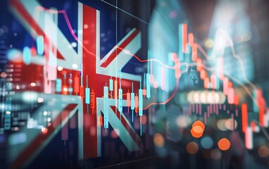 Aufkleber - UK Stock Market Chart