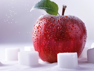 Wall Mural - red apple