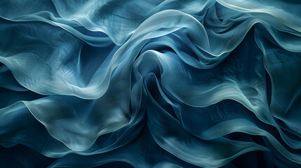Abstract Blue Fabric Texture