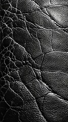 Poster - A closeup shot of a black textured surface with irregular patterns and a glossy finish