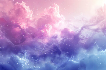 Poster - Dreamy Purple & Pink Cloud Sky