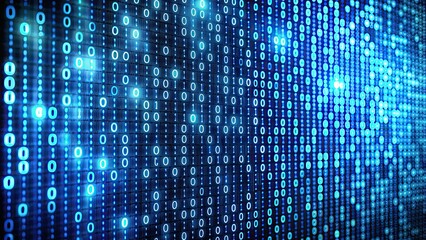 Digital binary code representing computer programming language, binary, code, digital, technology, programming, language