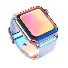 3D Smartwatch, on isolated transparent background