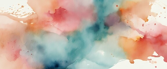 Canvas Print - 'watercolor abstract design background'