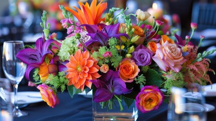 Sticker - Vibrant bloom for table arrangement.