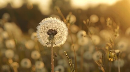 Sticker - Dandelion in a Field of Sunlight