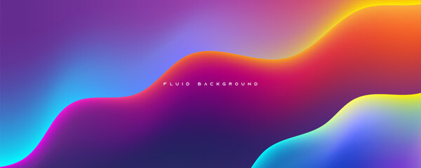 Wall Mural - abstract fluid background design colorful wavy liquid decoration