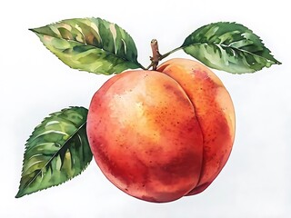 Wall Mural - watercolor Peach