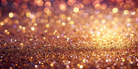 Wall Mural - Shimmering Gold Glitter Texture Background