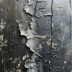 Wall Mural - Cracked Black and Gray Texture