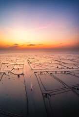 Wall Mural - Aerial view of Chuon Lagoon,Thua Thien Hue, Vietnam