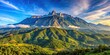 © sompon - Majestic view of Kinabalu mountain peak in Sabah Malaysia, Kinabalu, peak, mountain, Sabah, Malaysia, breathtaking, majestic