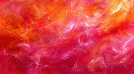 Wall Mural - pink and yellow feathers