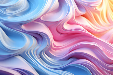 Canvas Print - Abstract Colorful Swirling Background