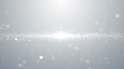 Wall Mural - White particles bokeh dust snow event business clean bright glitter concert openers medical background