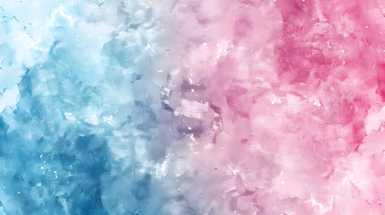 Canvas Print - Abstract Blue and Pink Watercolor Background