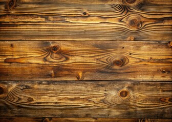 Wall Mural - Rustic wooden surface with natural pattern featuring prominent grain texture, worn scratches, and subtle cracks, perfect for vintage or rural themed designs and backgrounds.