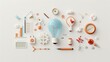 © cloud7days - A vintage-inspired infographic illustrating the creative process with gears and levers.