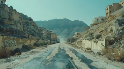 Wall Mural - mountain road in the mountains