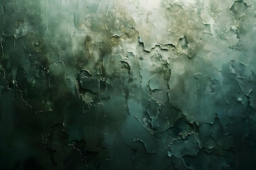 Wall Mural - Dark Green Weathered Wall Texture