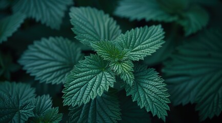 Canvas Print - close up of nettle