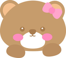 cute bear  illustration