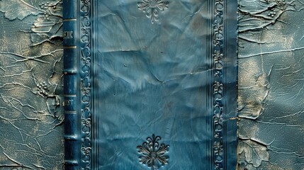 Poster - Background featuring a vintage blue book cover