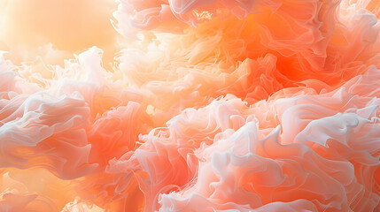 Poster - Abstract Peach & White Texture