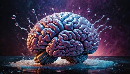 Wall Mural - Brain Splash.