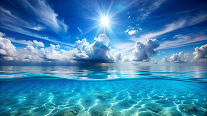 Wall Mural - Seascape summer background wallpaper