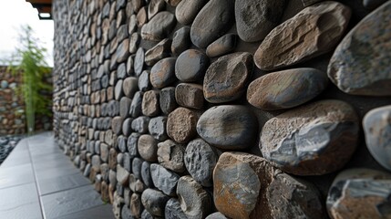 Sticker - River stone wall