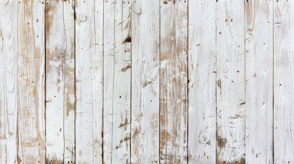 Wall Mural - White wooden texture background